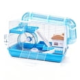 thumbnail image 1 of predolo Hamster Cage Habitat House Feeding Box Fun Portable Food Bowl with Small Animal Blue, 1 of 8