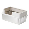 thumbnail image 2 of Esquirla Cat Litter Box Easy to Move Sifting Litter Basin Washable Kitten Litter Tray L White, 2 of 8