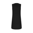 thumbnail image 4 of Birdeem Womens Summer Fashion Solid Square-Neck Sleeveless Pullover Dress, 4 of 12