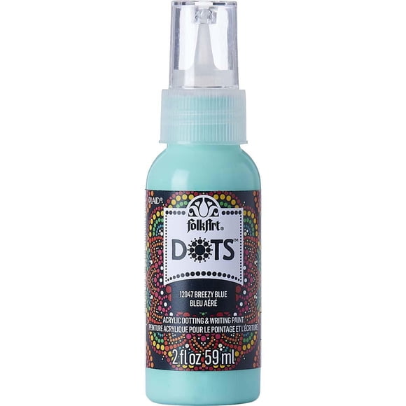 FolkArt Dots 2 fl oz Acrylic Paint, Breezy Blue