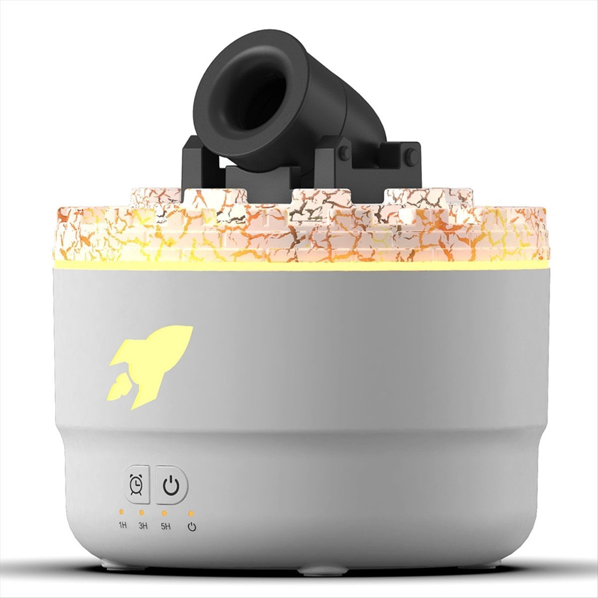 Volcanic Tower Humidifier Humidifier Silent Dehumidifier Color LED Light Home Office Dehumidifier US Plug White,1 x Aromatherapy humidifier,White