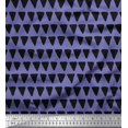 thumbnail image 1 of Soimoi Purple Rayon Fabric Triangle Geometric Print Fabric by the Yard 42 Inch Wide, 1 of 3