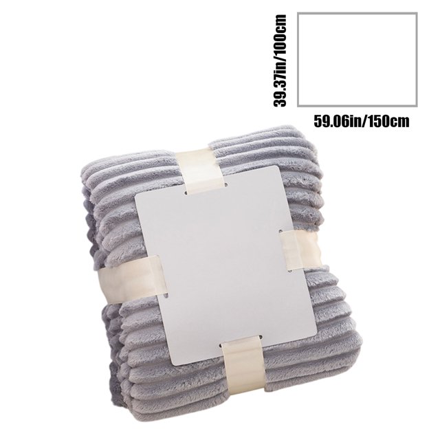Couette Rafraîchissante Surdimensionnée Motif Ondulé Régulation de la Température 79x59po Couverture à Double Couche Gris