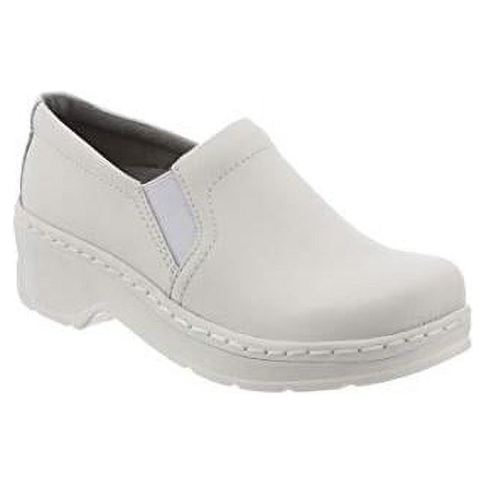 KLOGS Sabot en Cuir Lisse Blanc Naples pour Femmes - 00130010001