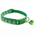 thumbnail image 1 of Collier pour Animaux Mignon Réfléchissant Boucle Réglable Confortable Collier pour Chien Chat avec Vert Foncé, 1 of 1