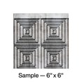 thumbnail image 1 of Fasade Vinyl Backsplash Panel Sample in Crosshatch Silver, 1 of 4