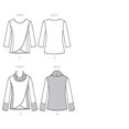 thumbnail image 3 of KWIK-SEW PATTERNS K4135 Misses' Tops, (X-Small-X-Large), 3 of 5