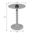 thumbnail image 3 of Convenience Concepts Palm Beach Table à Barreaux, Fini Bois Blanc, 3 of 5