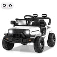thumbnail image 1 of Costway 12V Kids Ride on Truck Car Battery Powered Electric Vehicle with Remote Control White, 1 of 10