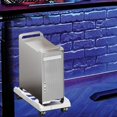 thumbnail image 3 of Adjustable Mobile CPU Stand Heavy-Duty PC Floor Cart with 4 Caster Wheels Ventilated Under Desk CPU Holder, 3 of 9