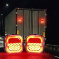 thumbnail image 2 of Eky Wireless Trailer Lights Magnetic Towing,Rechargeable LED Tail Light Kit for Tow Truck,LED Square Burger Light Magnetic Fixed Non-Lost Wires Rope,Waterproof for Boats Utility RV Campers,1Pc, 2 of 5