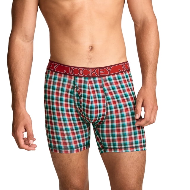 Jockey Men's Active Microfiber 5" Boxer Brief
