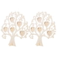 thumbnail image 3 of Miangastore Heart Shape Photo Frame Light Brown 2 Sets 9.75X9.43X0.12in, 3 of 9