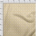 thumbnail image 3 of oneOone Velvet Pale Yellow Fabric Asian Block Print Traditional Sewing Craft Projects Fabric Prints By Yard 58 Inch Wide, 3 of 4