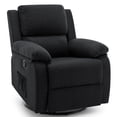 thumbnail image 1 of Korser Swivel Rocker Small Recliner Chair for Small Spaces for Living Room,Black, 1 of 6