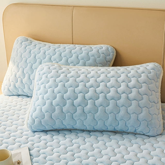 Birdeem Winter Warm Pillowcase,Thermal Insulated Pillow Cover,Extra Large Size Soft Velvet Material,for Cold Weather Bedding,Pillowcase for Fall and Winter