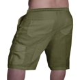 thumbnail image 2 of Solid Color Cargo Pants for Men‘s Summer Style  Slim Fit Casual Shorts, 2 of 5