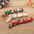 thumbnail image 2 of Wooden Christmas Train  Decorative Visual Effect Christmas Decoration Small Train for Living Room, 2 of 11