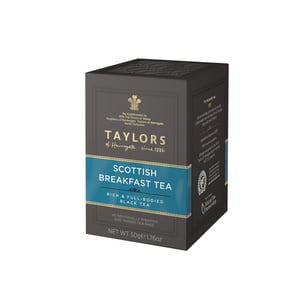 Taylors of Harrogate Scottish Sacs à thé noir pour le petit déjeuner, 50 G
