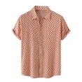 thumbnail image 1 of RKSTN Chemise pour Homme Plage Hawaïenne Décontractée Chemise à Pois Col Rabattu Blouse à Manches Courtes Hauts, 1 of 9