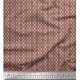 thumbnail image 1 of Soimoi Polyester Crepe Fabric Ogee Small Print Sewing Fabric Yard 52 Inch Wide, 1 of 3