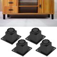thumbnail image 3 of 4Pcs Adjustable Furniture Support Feet, Aluminum Alloy DIY Furniture Replacement Legs for Sofa Table Chair Desk Kitchen Cupboard, 3 of 8