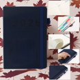thumbnail image 4 of 2026 Daily Planner Notebook, Vertical Patterned , Strap Closure Security, Annual Calendar Pages, A5 Portable Size Schedule Management Tool, 4 of 6