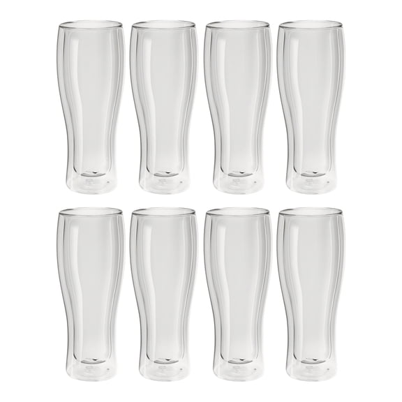 ZWILLING Sorrento Bar 8 Piece Beer Glass Set - Value Pack, Transparent