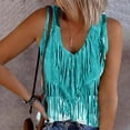 thumbnail image 2 of Plebaso Womens Print Tank Tops Ribbed Sleeveless Casual Tops Button up V Neck Slim Knit Tees for Women, 2 of 5