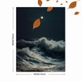 thumbnail image 3 of Qisvanset Simple Beach Ocean Canvas Print 12x16 Inch Bathroom Art, 3 of 8