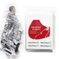 thumbnail image 2 of Emergency Blanket Kit Camping Survival Thermal Mylar Blanket, Lightweight Compact Emergency Gear for Hiking Outdoors, Windproof Waterproof Blanket for First Aid Rescue, A First Aid Blanket, 2 of 9