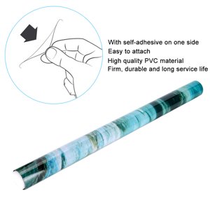 Décoration de fond de réservoir de poisson, PVC Adhésif couleur vive Aquarium arrière-plan autocollant pour aquarium de réservoir de poisson 61x30cm