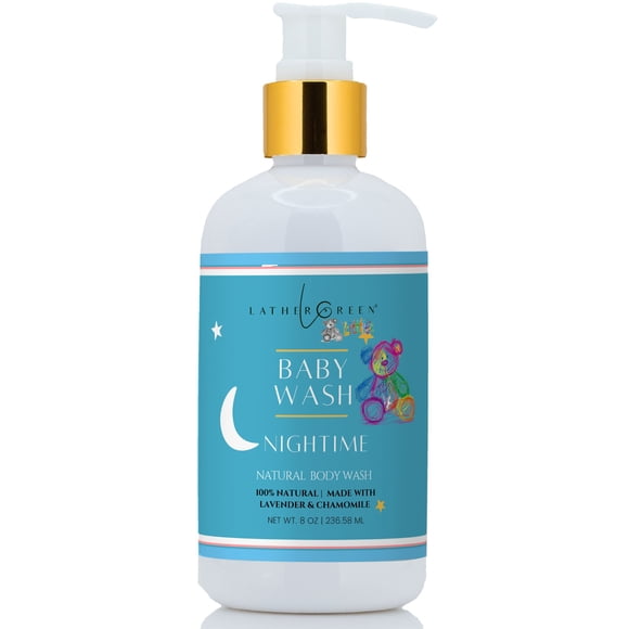 Nettoyant Corporel Naturel pour Bébé de Nuit - Parfait pour l'Heure du Coucher, Doux pour les Nouveau-Nés et les Nourrissons par LatherGreen