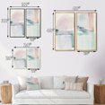 thumbnail image 4 of Designart "Pastel Tranquility in Serene Shades I" Abstract Liquid Ink Framed Wall Art Set Of 2 - Modern Blue Frame Gallery Set For Office Decor, 4 of 6