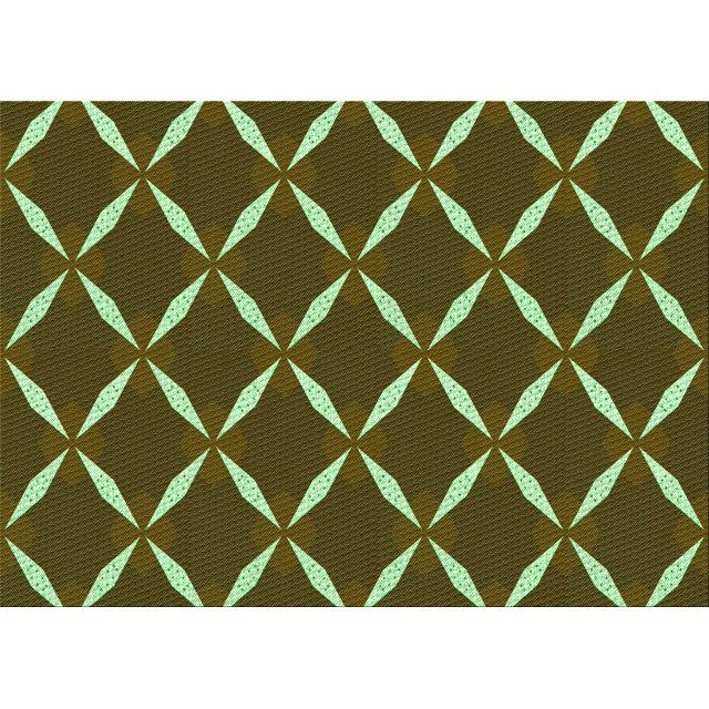 Ahgly Company Machine Washable Indoor Rectangle Transitional Green Onion Green Area Rugs, 6' x 9'