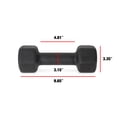 thumbnail image 5 of CAP Barbell, Black Neoprene Dumbbell, 10lb Single, 5 of 5