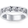 thumbnail image 1 of 1 1/4ct Diamond Mens Wedding Ring Channel Set High Pold Band Jewelry Round Cut, 1 of 2