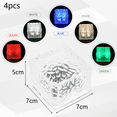 thumbnail image 2 of 4 Pack Solar Brick Lights - Solar Ice Cube Lights Landscape Path Lights Outdoor Garden Patio Path, 2 of 5