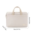thumbnail image 3 of JWshufel Lightweight Business Briefcase for 13.3 to 14 Inch Laptops Waterproof Scratch Resistant Long Lasting Polyester Velour Stylish Design for Travel and Work 0.62 Pounds, 3 of 6