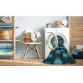 thumbnail image 2 of Ahgly Company Tapis de Zone Carré Lavable en Machine, Turquoise Foncé Vert, 6 Pieds Carré, 2 of 7