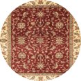thumbnail image 1 of Ahgly Company Tapis d'Intérieur Ronds Abstraits Rouges Abstraits pour Aire, 3 Pieds Rond, 1 of 6