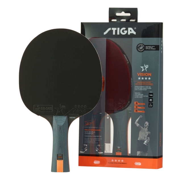 Stiga Vision 4 Star Pagaie de Tennis de Table Noir/rouge