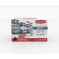 thumbnail image 3 of Rubbermaid EasyFindLids Vented Food Storage Containers, Set of 18 (36 Pieces Total), Insignia Blue, 3 of 9
