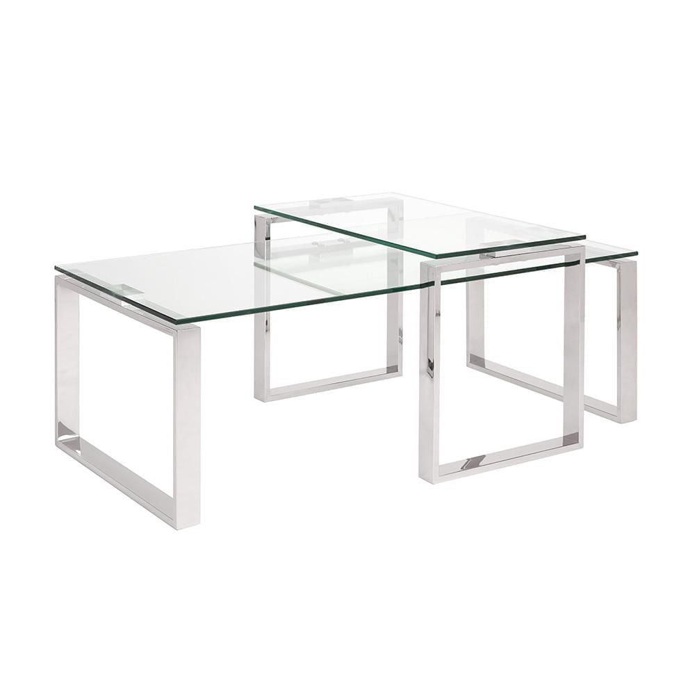 Home Gear Table basse gigogne 2 pièces