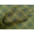 thumbnail image 4 of oneOone Cotton Poplin Fabric Leaves & Geometric Block Print Fabric By The Yard 56 Inch Wide, 4 of 4