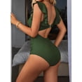 thumbnail image 4 of Charmo Maillot une Pièce à Volants pour Femmes, Échancré, Dos Nu, Monokini, 4 of 5