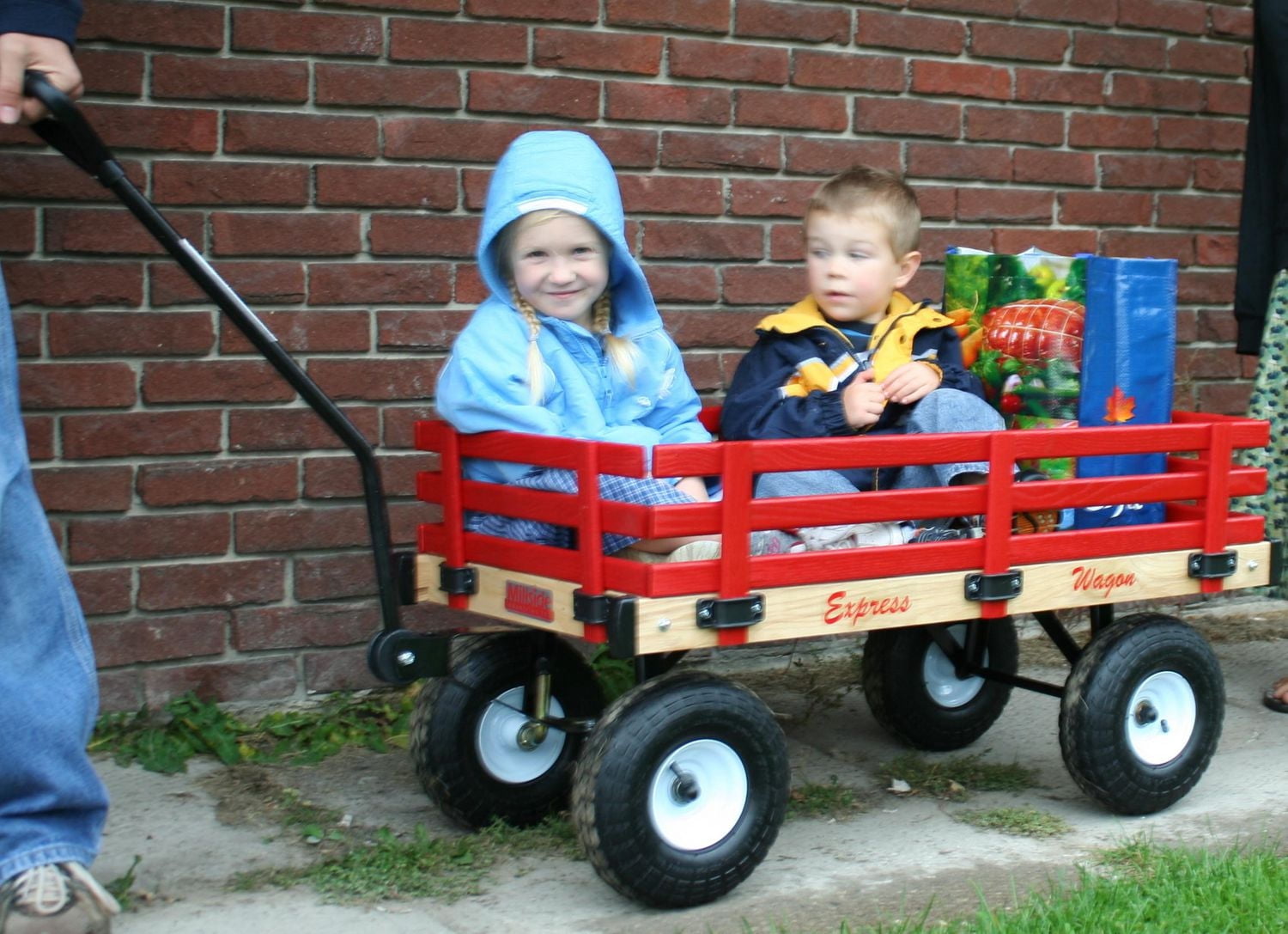 Millside Chariot en bois d'enfant express super solide 20 po x 38 po