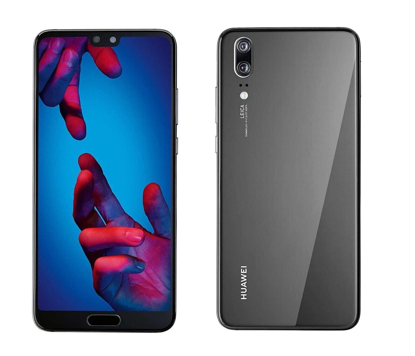 Huawei P20 EML-L09 128GB Black Color Unlocked Smartphone Certified
