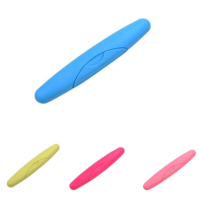 Portable Travel Hiking Candy Color toothbrush holder ; plastic Camping Scrub Toothbrush Case Packing Antibacterial Holder Container