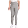 thumbnail image 1 of MSemis Girls Jazz Dance Leggings Metallic Ribbed Elastic Waistband Solid Color Toursers for Hip-hop Performance Silver 140, 1 of 7